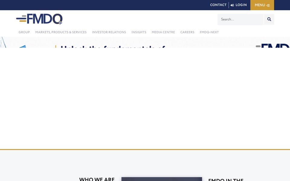 FMDQ Group website landing page